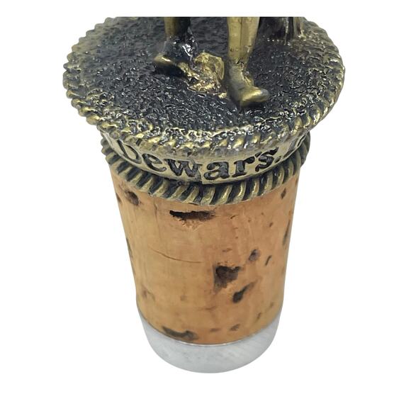 Dewar’s 12 Vintage Pewter Bottle Stopper Scottish Highlander Figurine Barware - Picture 8 of 10